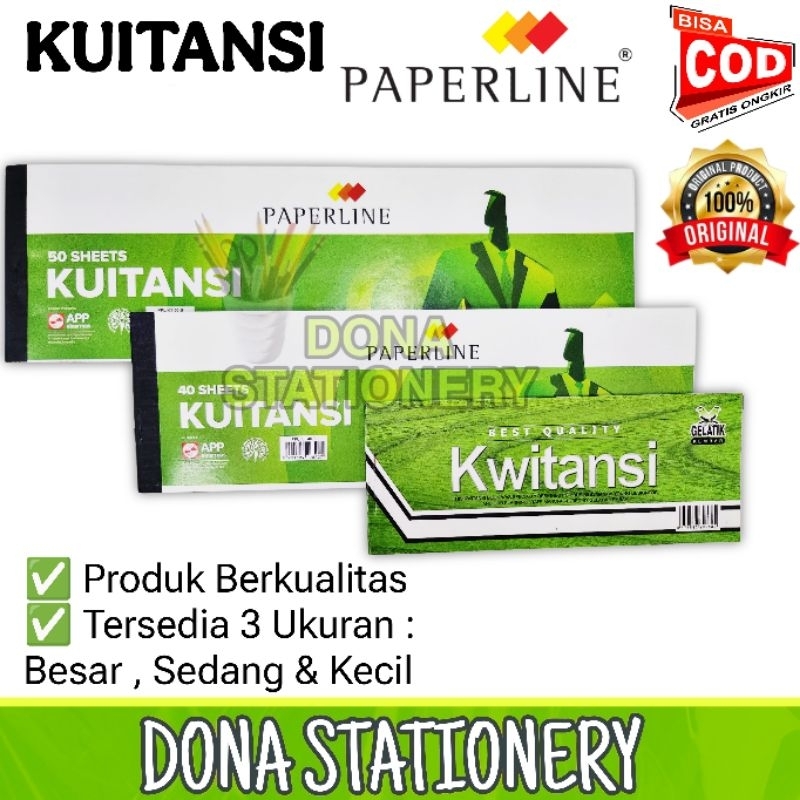 

KUITANSI PAPERLINE | Kwitansi Paperline | KUITANSI MURAH