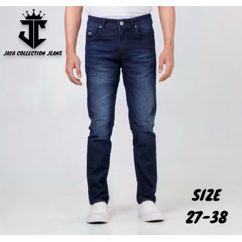 CELANA JEANS HITAM PANJANG PRIA KEKINIAN CELANA PENSIL PRIA CELANA JEANS PANJANG