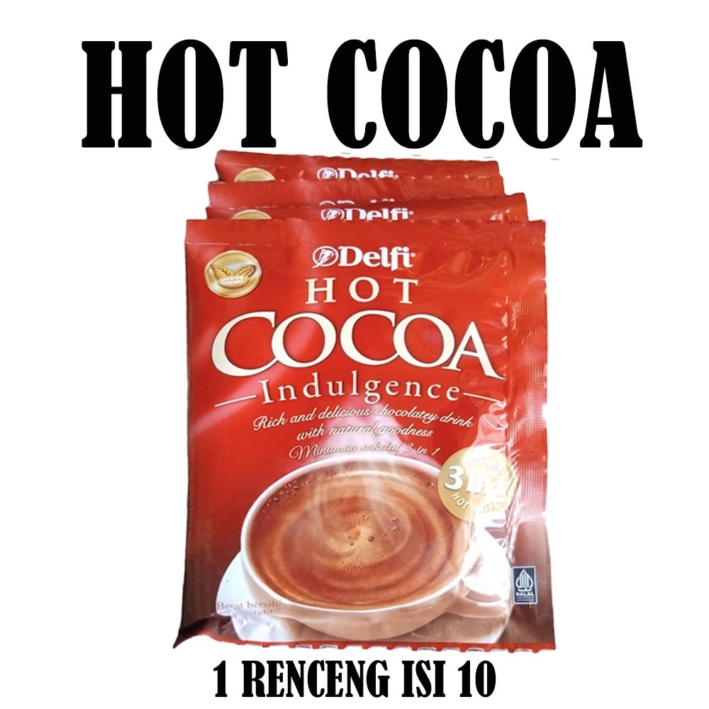 

DELFI HOT COCOA INDULGENCE 3IN1 RENCENG ISI 10