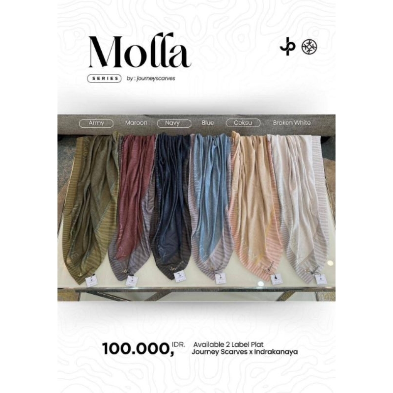 JOURNEY SCARVES JOURNEY HIJAB SEGI EMPAT - MOLLA SERIES