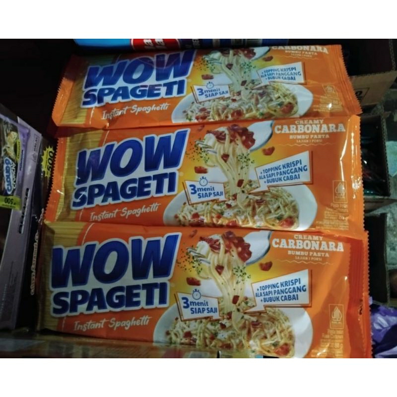 

Mie Spaghetti Carbonara Wow