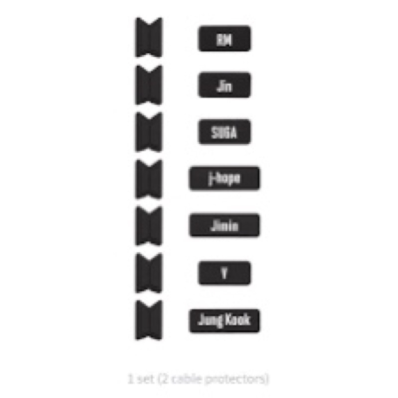 READY STOK OFFICIAL BTS CABLE PROTECTOR V dan JUNGKOOK