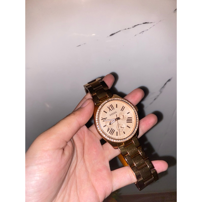 Preloved jam tangan fossil ori kode AM4483