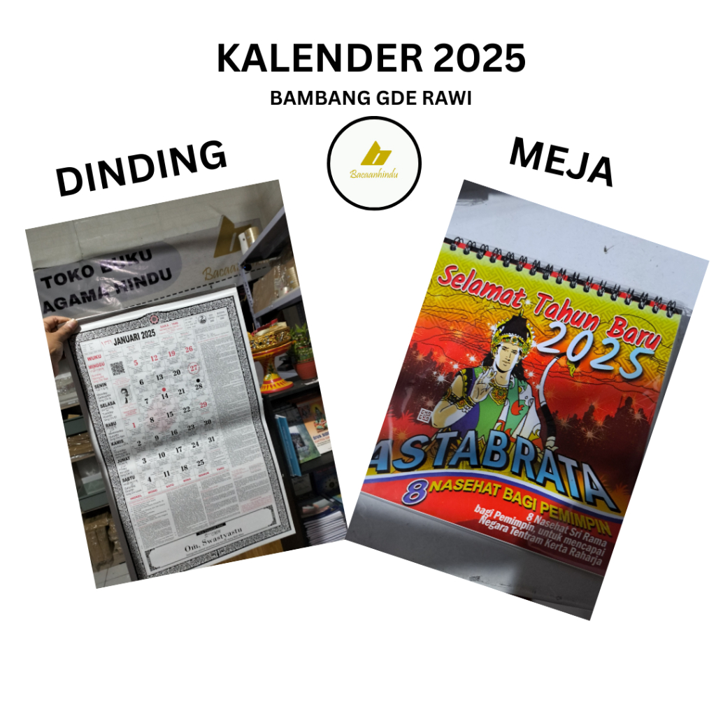 

Kalender Dinding Dan Meja Bali Bambang Gde Rawi 2025