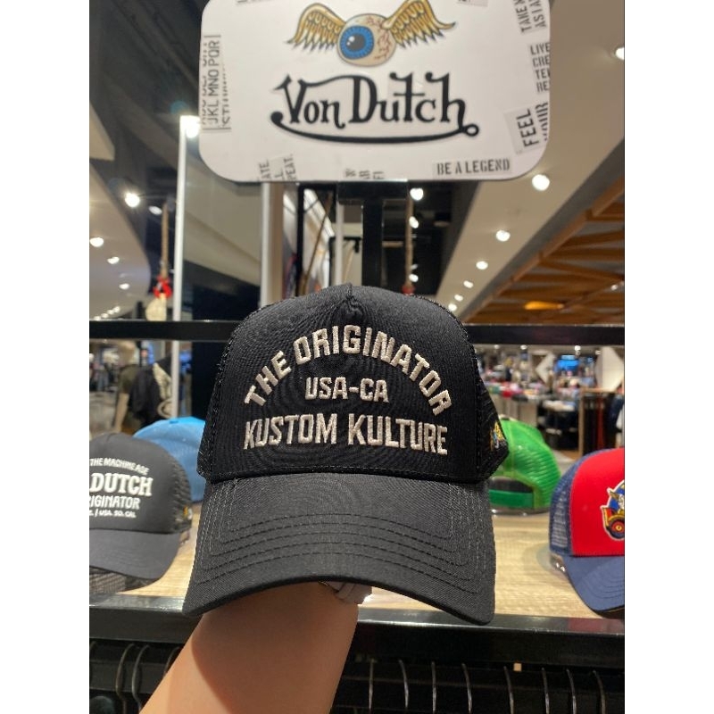 Von Dutch Cap Men - Vondutch Topi Pria - New Arrival - The Originator Kostum Kulture Black