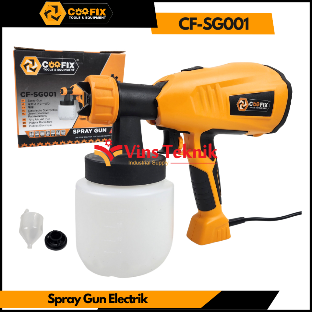 Electrik Spray Gun Mesin Semprot Cat COOFIX SG001 CF-SG001