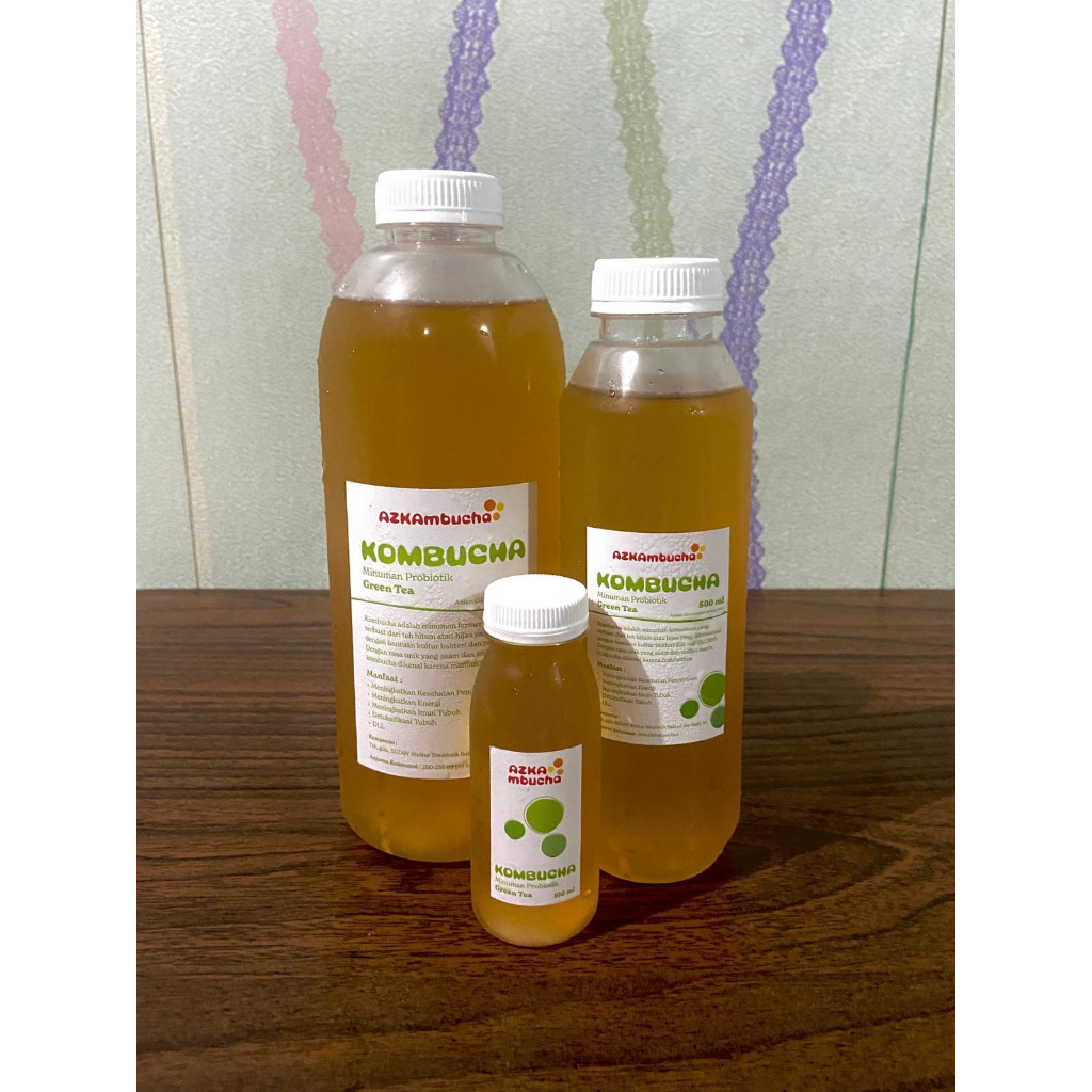 

KOMBUCHA ORIGINAL MINUMAN PROBIOTIK FERMENTASI 1 liter bisa INSTAN/SAMEDAY