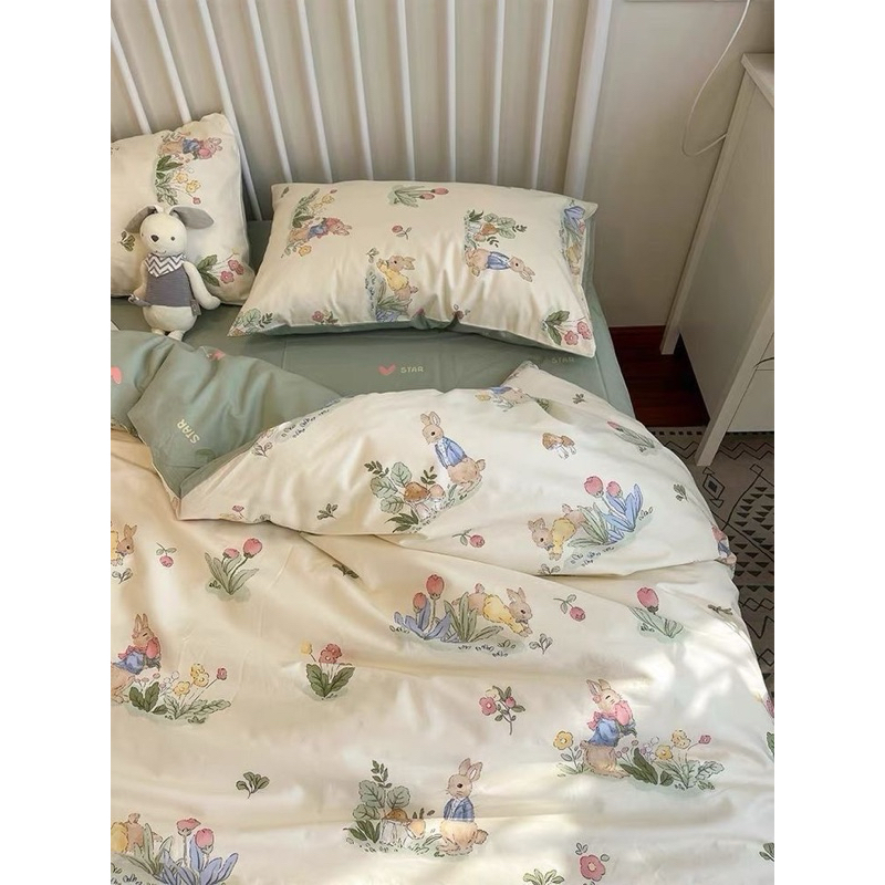 Sprei set bedcover anak rabbit
