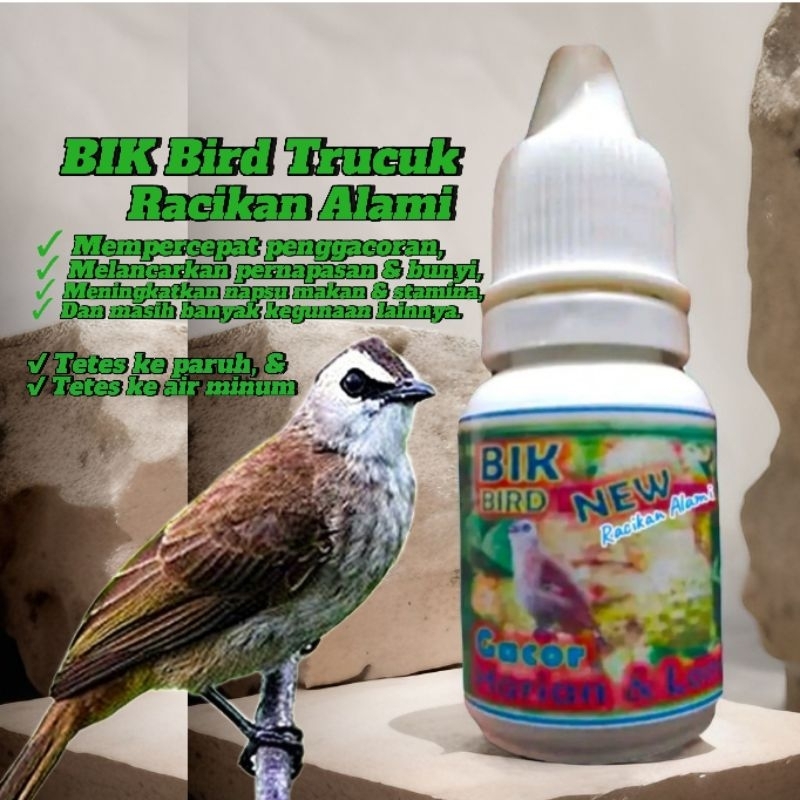Trucukan Gacor Rajin Bunyi Ropel. BIK Bird Trucuk Racikan Alami. Suplemen Alami Penggacor Burung Tru