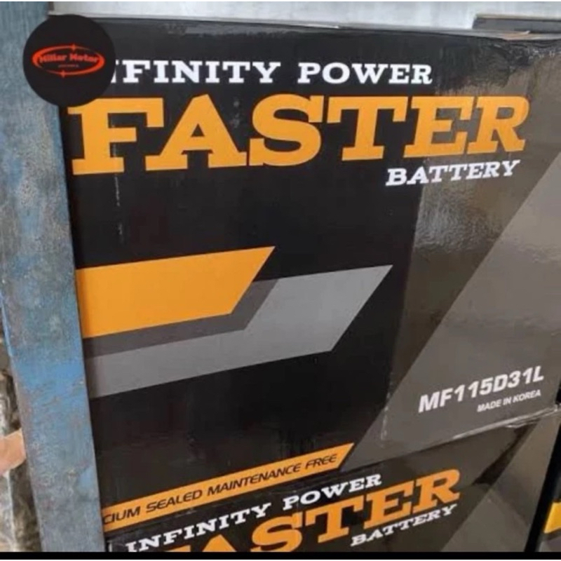 Aki Kering Faster MF 115D31L NX120-7L 12V 95Ah Pajero Land Cruiser