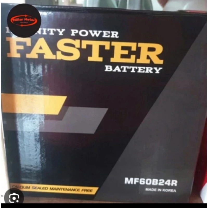 Aki Kering Mobil Faster NS60 60B24R 12V 48Ah Avanza Xenia Rush