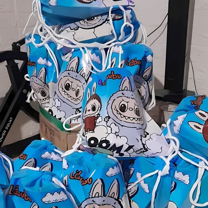 Tas Online Banjarmasin - Tas Ransel Serut Anak TK Bergambar Labu-labu