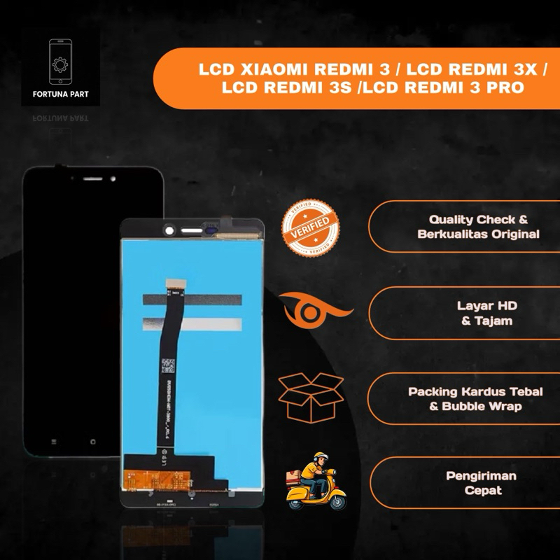 LCD TOUCHSCREEN XIAOMI REDMI 3 / LCD REDMI 3X /LCD REDMI 3S /LCD REDMI 3 PRO COMPLETE ORIGINAL