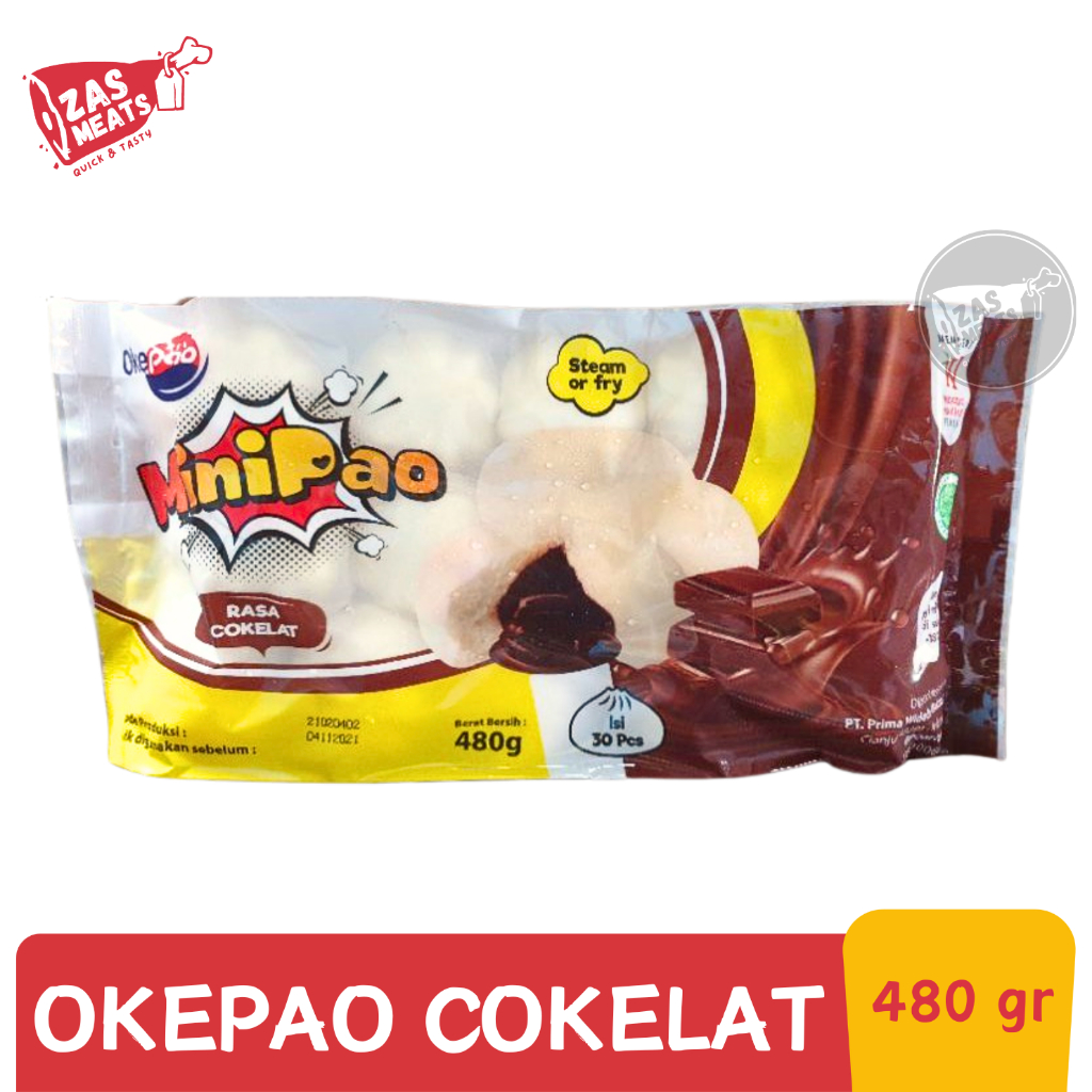 

OKEPAO RASA COKELAT 480GR | Java Minipao 480 gram | Bakpau Coklat mini pao isi 30 pcs