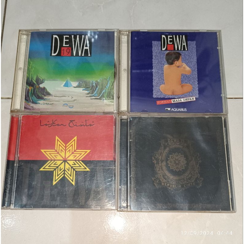 cd Indonesia DEWA 19 album DEWA 19 / FORMAT MASA DEPAN / LASKAR CINTA / REPUBLIK CINTA