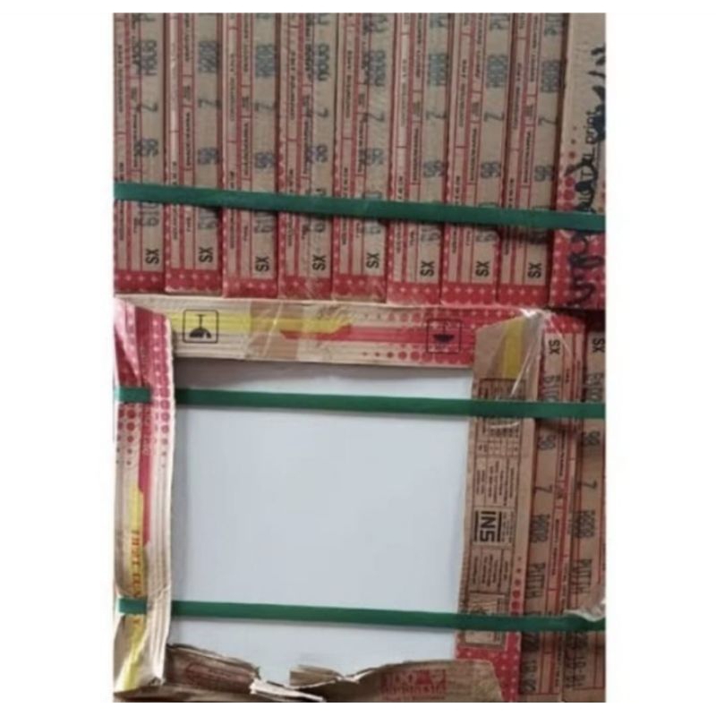 keramik lantai ruang tamu kamar tidur rumah putih polos murah merk IKAD 40x40