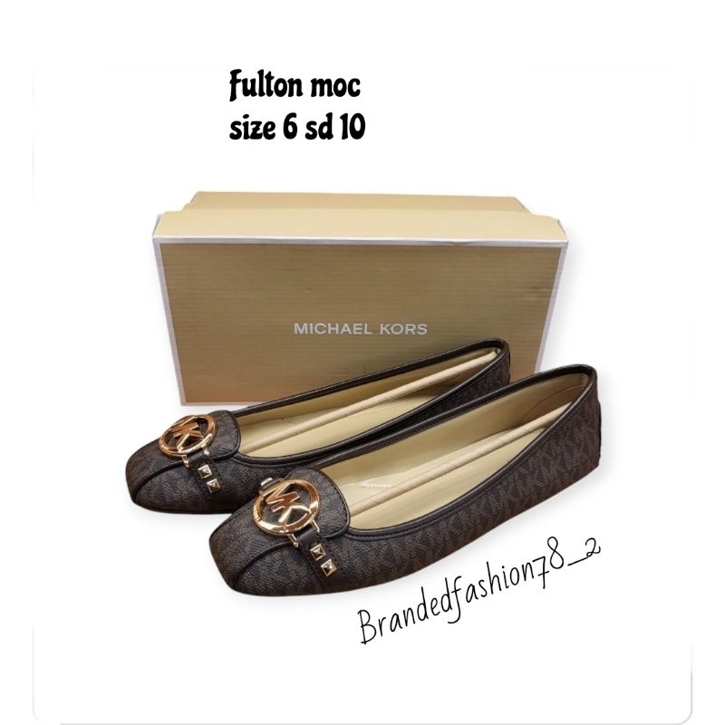Mk fulton sig brown flat original shoes