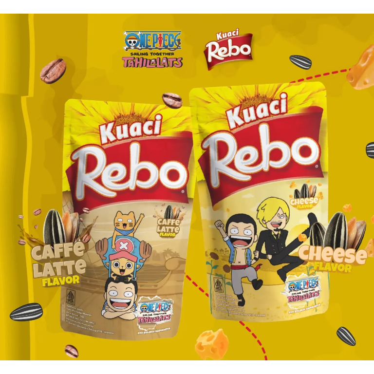 

Rebo Kuaci One Piece Edition Rasa Caffe Latte / Cheese 140gr