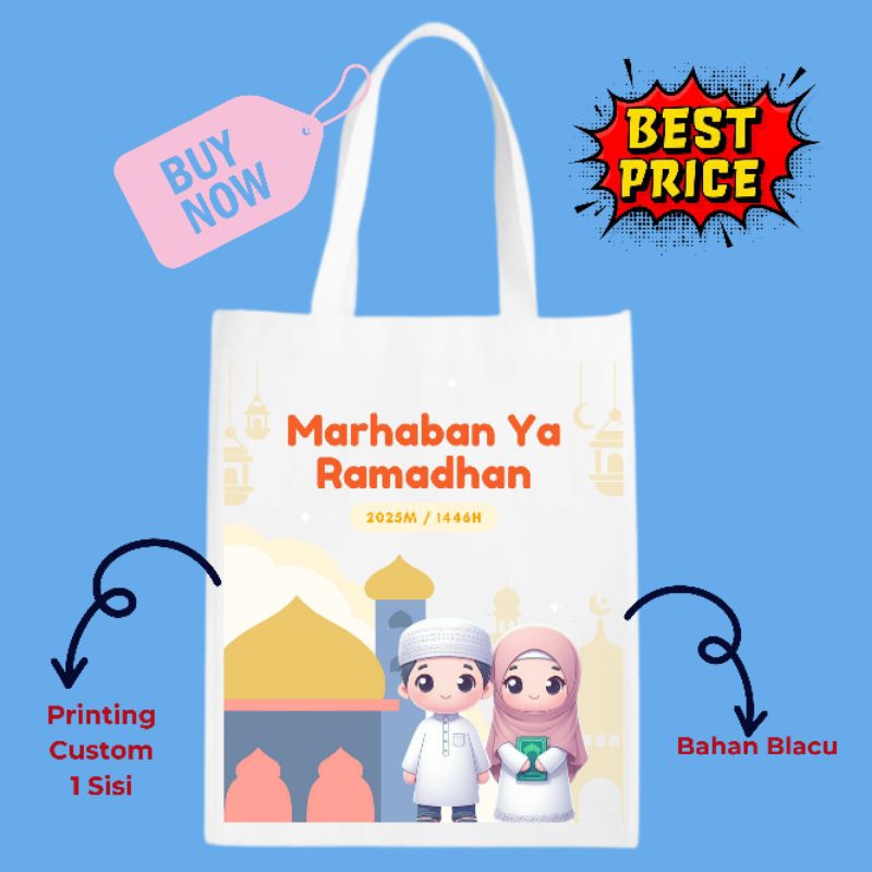 Souvenir Hampers Tas Totebag Bingkisan Ramadhan Printing