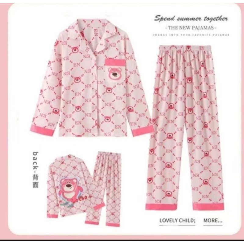 Baju Tidur Anak / Piyama anak unisex / Baju tidur anak  bahan kaos tebal import