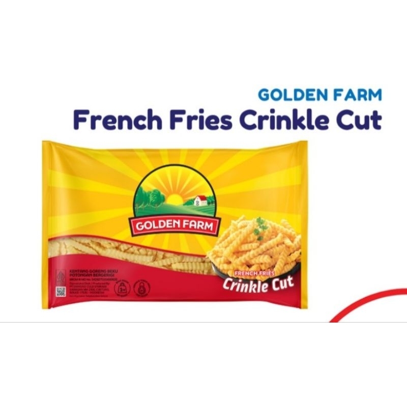 

Golden Farm Kentang Goreng Frozen Crinkle ( French Fries Crinkle Cut ) | Berat Bersih 500gr