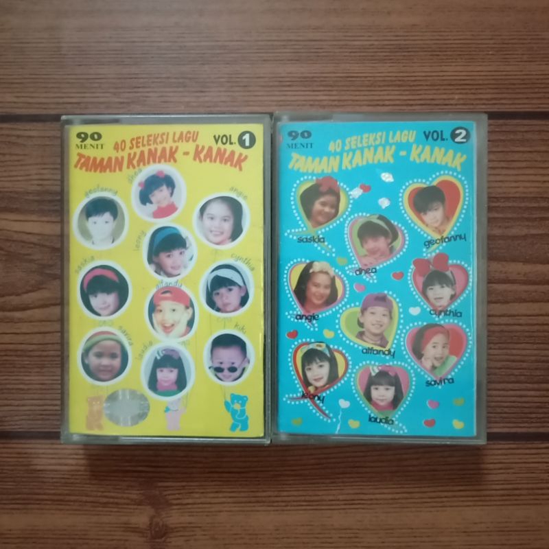 Kaset PAKET KASET ANAK40 Seleksi Lagu Taman Kanak - Kanak Vol. 1 & 2