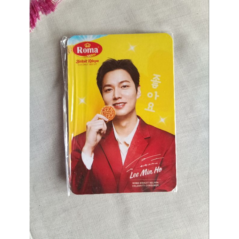Photocard Official Lee Min Ho X Roma Kelapa