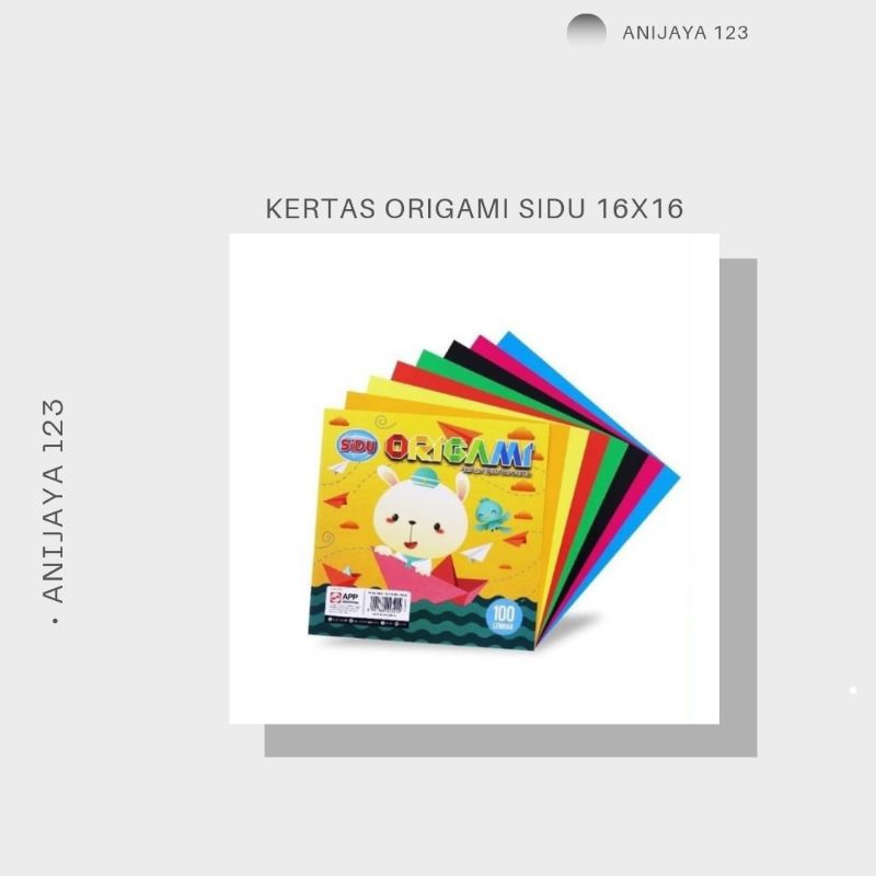 

Kertas Lipat Warna / Origami Besar Merk SIDU