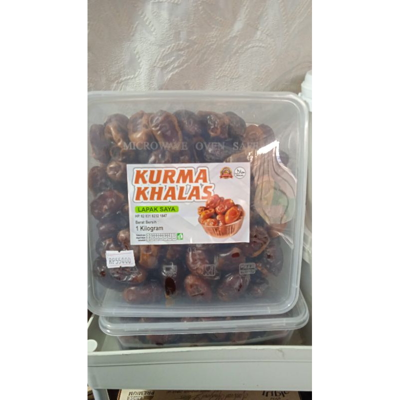 

KURMA KHALAS PREMIUM|| Kemasan 1 Kg