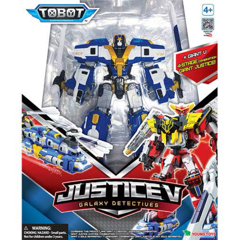 YOUNG TOYS TOBOT JUSTICE V Galaxy Detectives original mainan robot transformation