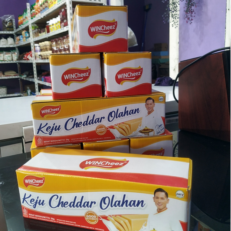 

Keju Wincheez 2Kg / Keju Cheddar Olahan / Keju parut