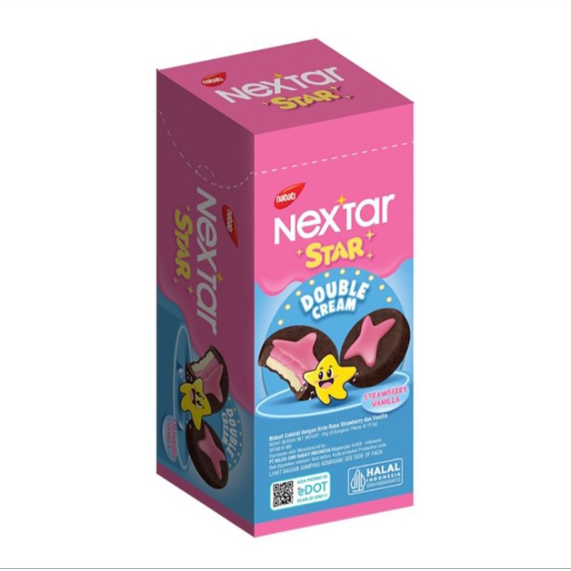 

Nextar Star Richoco Biskuit Double Krim Stroberi Vanila 84 g