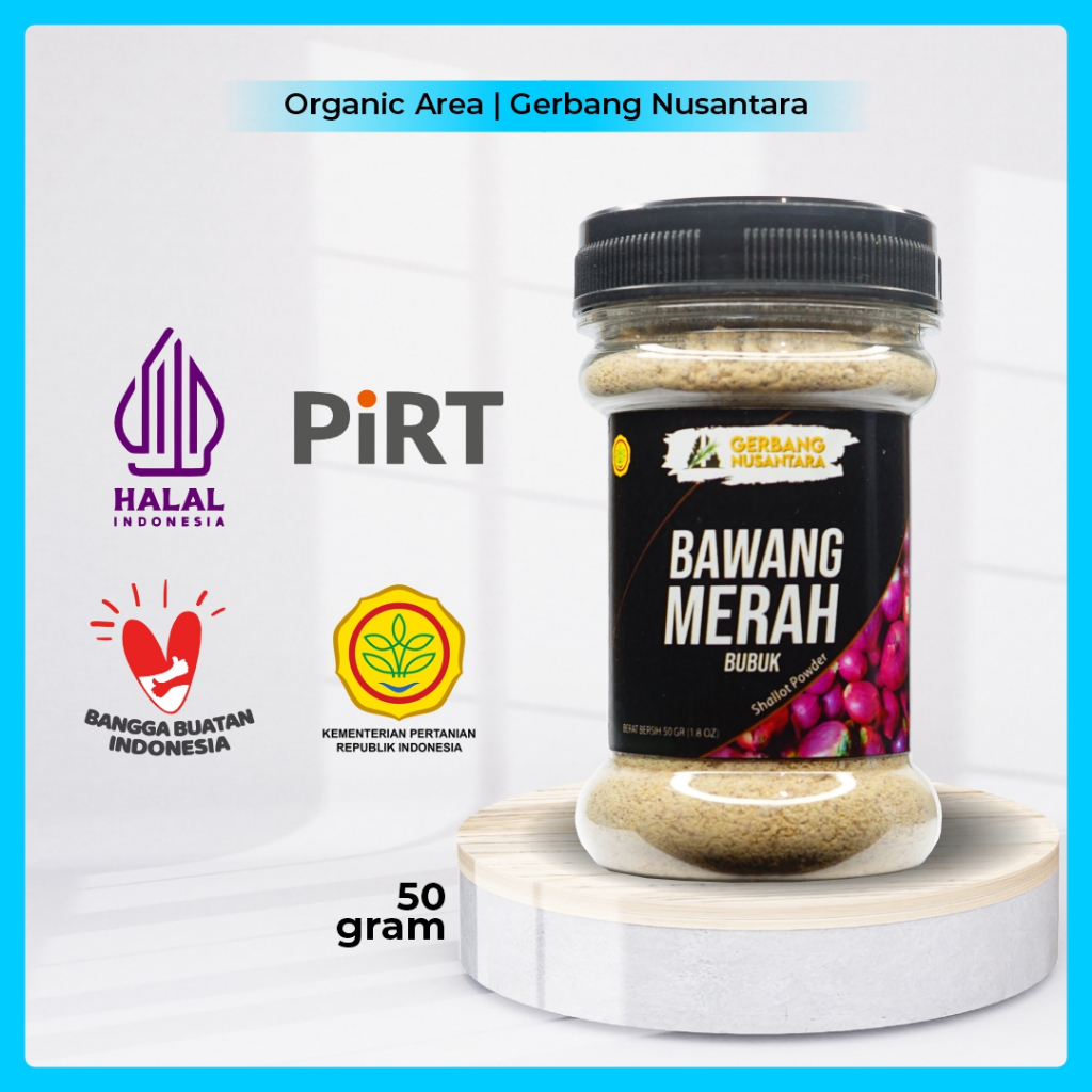 

Gerbang Nusantara - Bawang Merah Bubuk Bumbu Masak Dapur Rempah 50gr