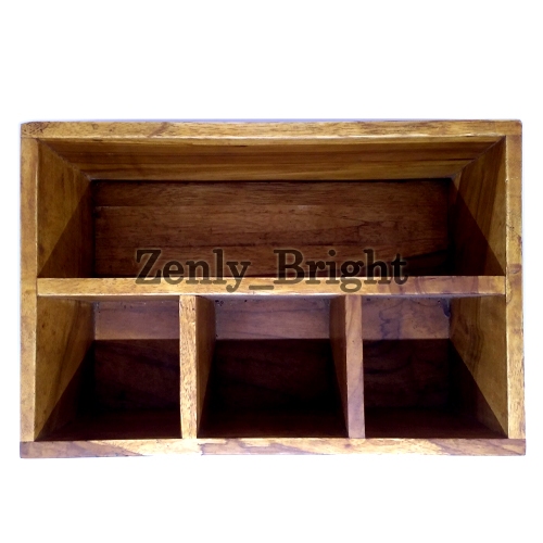 Kotak Perkakas Kayu 4 Sekat | Kotak Perkakas Kayu Jati | Wooden Tool Box