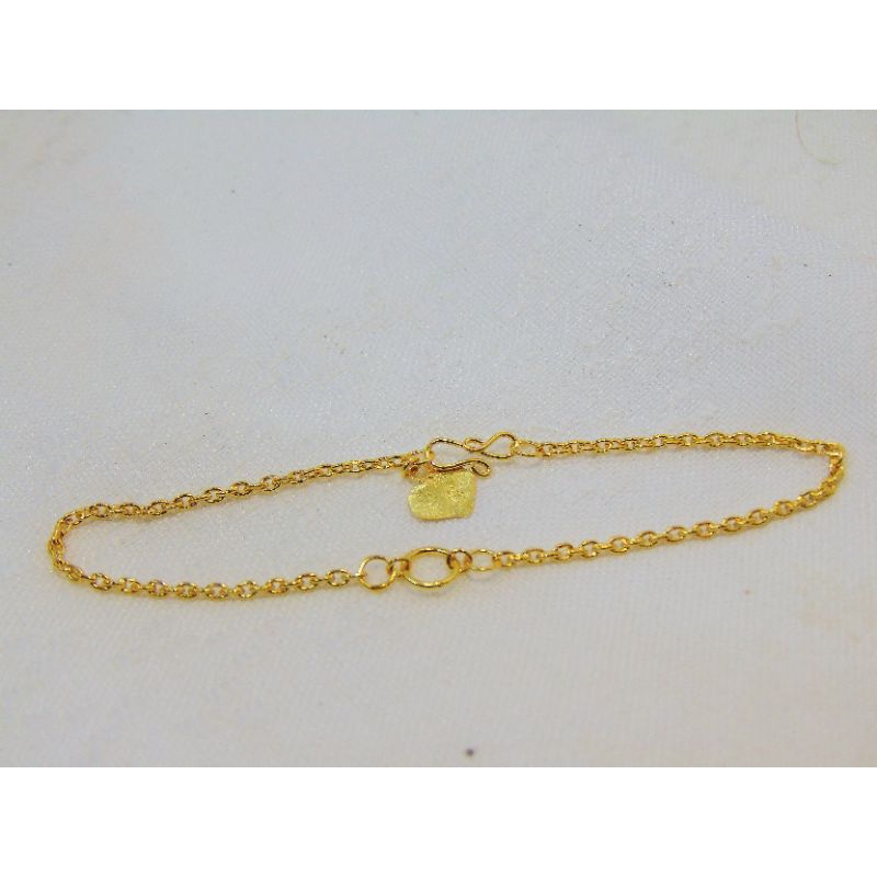 Gelang Emas Muda/ Gelang Emas Wanita/ Gelang Emas Muda Wanita 1gr