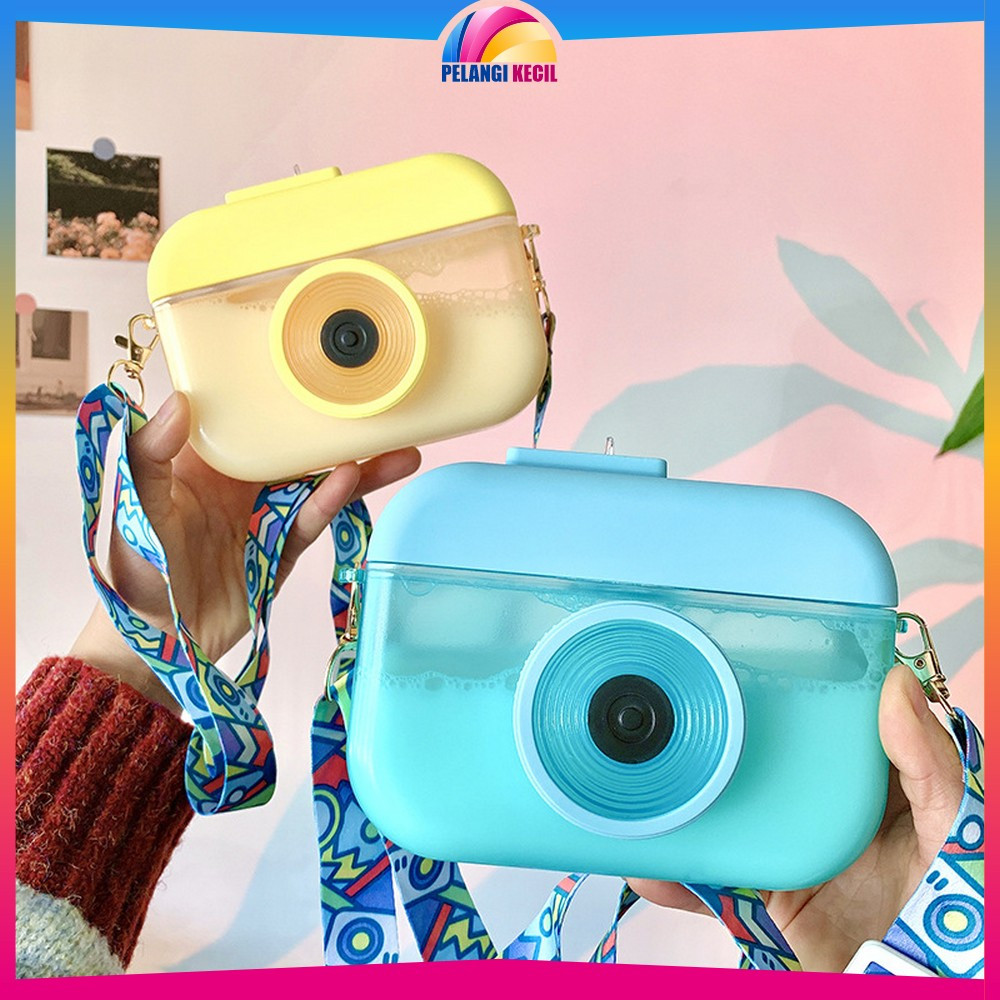 Botol Minum Kamera Anak TK SD Sekolah 400ML BPA FREE / Camera Bottle Tempat Air Minum Balita Tumbler