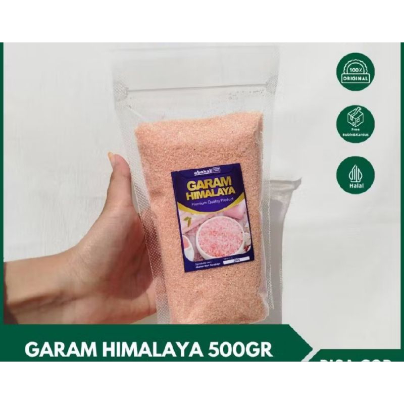 

garam Himalaya pink salt ukuran 500gr