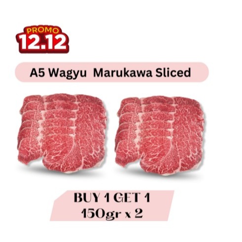 

Buy 1 Get 1 - Japanese Wayu A5 Marukawa Sliced 150gr