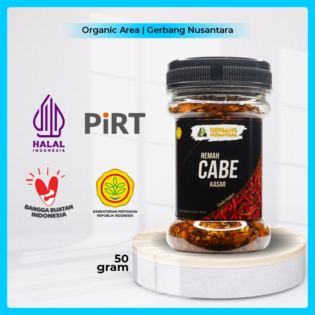 

Gerbang Nusantara - Remah Cabe Kasar Bubuk Bumbu Masak Dapur Rempah 50gr