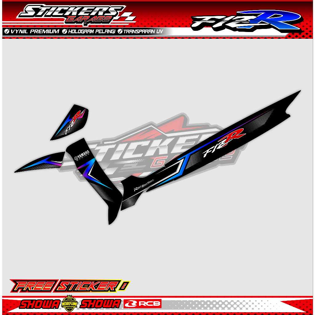 STRIPING VARIASI MOTOR YAMAHA FIZ R / STICKER LIST VARIASI MOTOR YAMAHA FIZ R