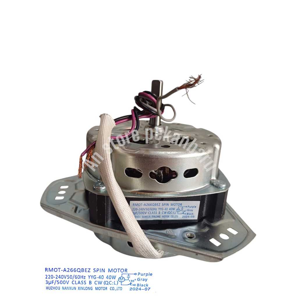ORIGINAL MOTOR SPIN MESIN CUCI SHARP MOTOR PENGERING SHARP RMOT-A266