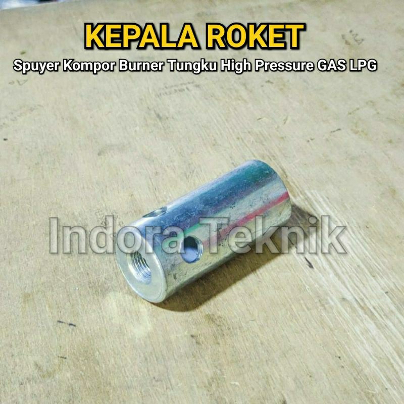 Kepala Roket Spuyer Kompor Burner Tungku High Pressure GAS LPG ELPIJI