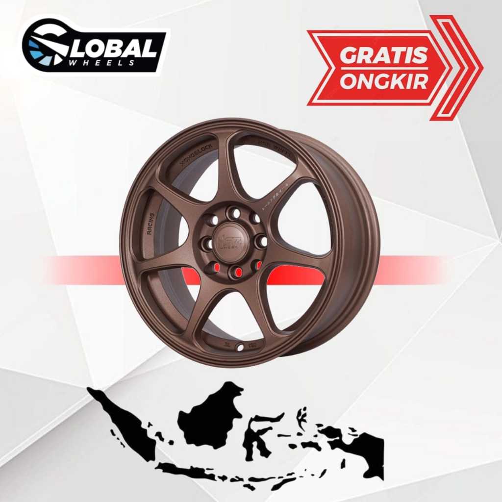 Velg Mobil Ring 15 HSR Sebunsuta Original Sandy Bronze Bestfor Avanza,Brio,Datsun