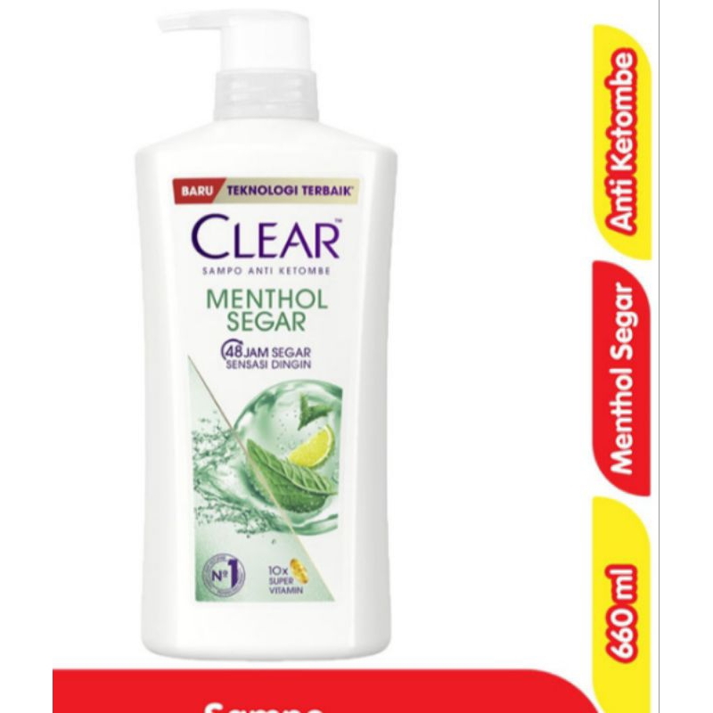 shampo clear pump 660ml exp 2026