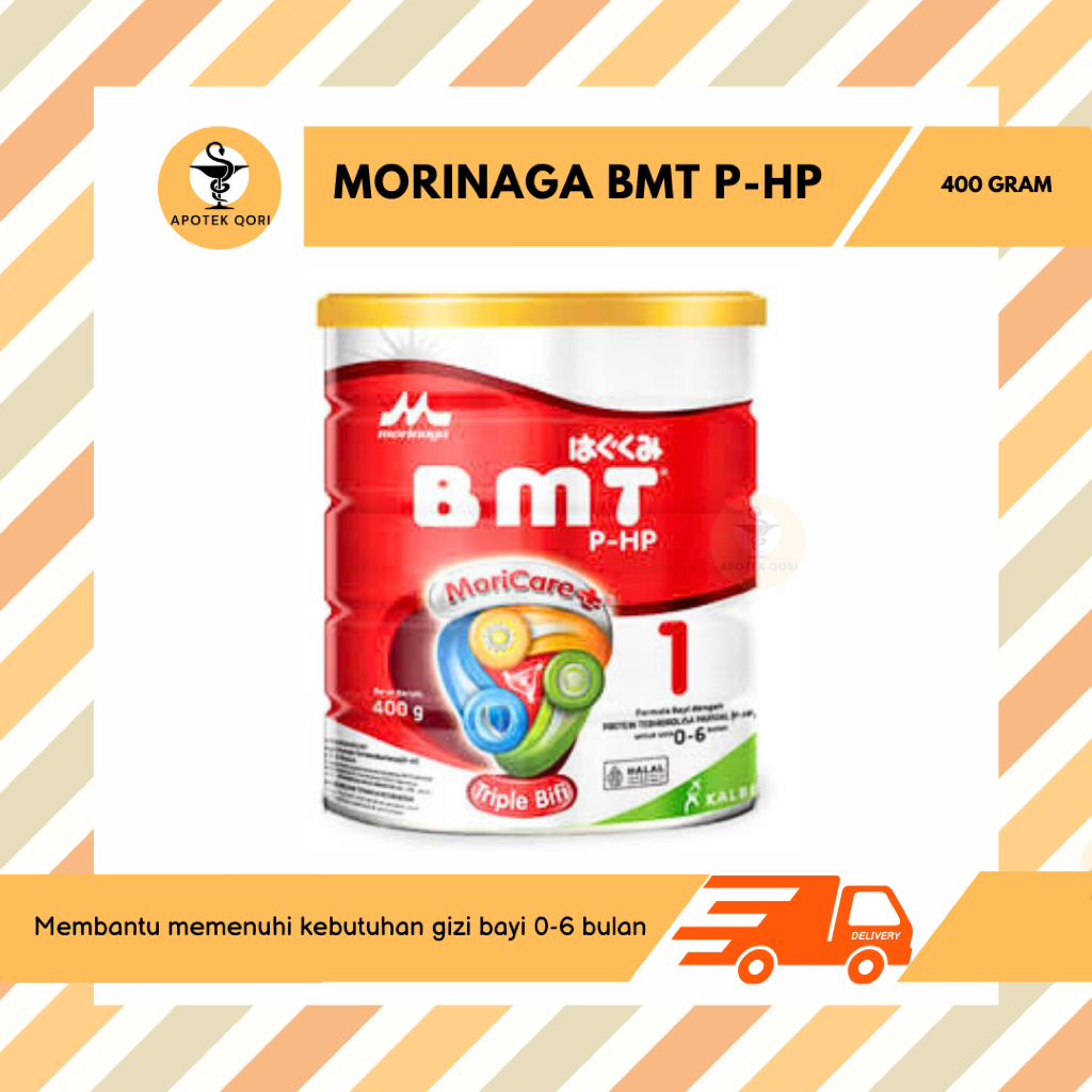 MORINAGA BMT P-HP 400 GRAM USIA 0-6 BULAN/ALERGI SUSU SAPI