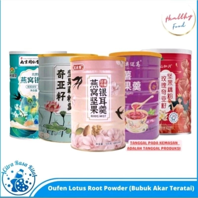 

PROMO PAKET 3 PCS OUFEN /LOTUS ROOT POWDER FOR DIET HEALTY 500g/BISA REQUES VARIAN