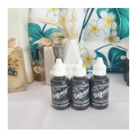 

TOFFIECO Food Coloring Pewarna Makanan Jingga ORANGE Oren 30 cc