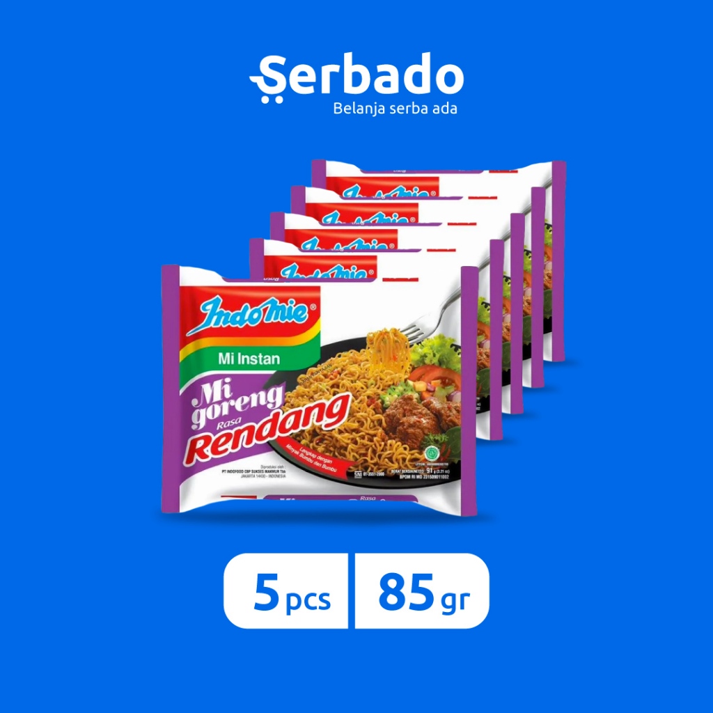 

Indomie Goreng Rendang 85gr (Isi 5 pcs)