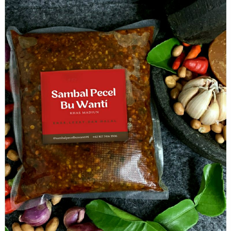 

1 Kg Bumbu Pecel Sambal Pecel Khas Madiun Bu Wanti