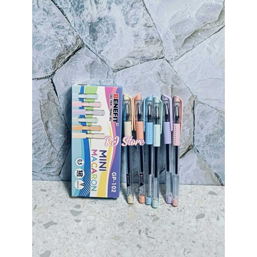 

Pulpen Gel Benefit Mini Macaron Gp-102 | Pulpen Benefit Hitam (0,5) | Pulpen Benefit 1 Pack